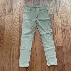 Levi's 512 Men's Khaki Jeans 33/34 Tan